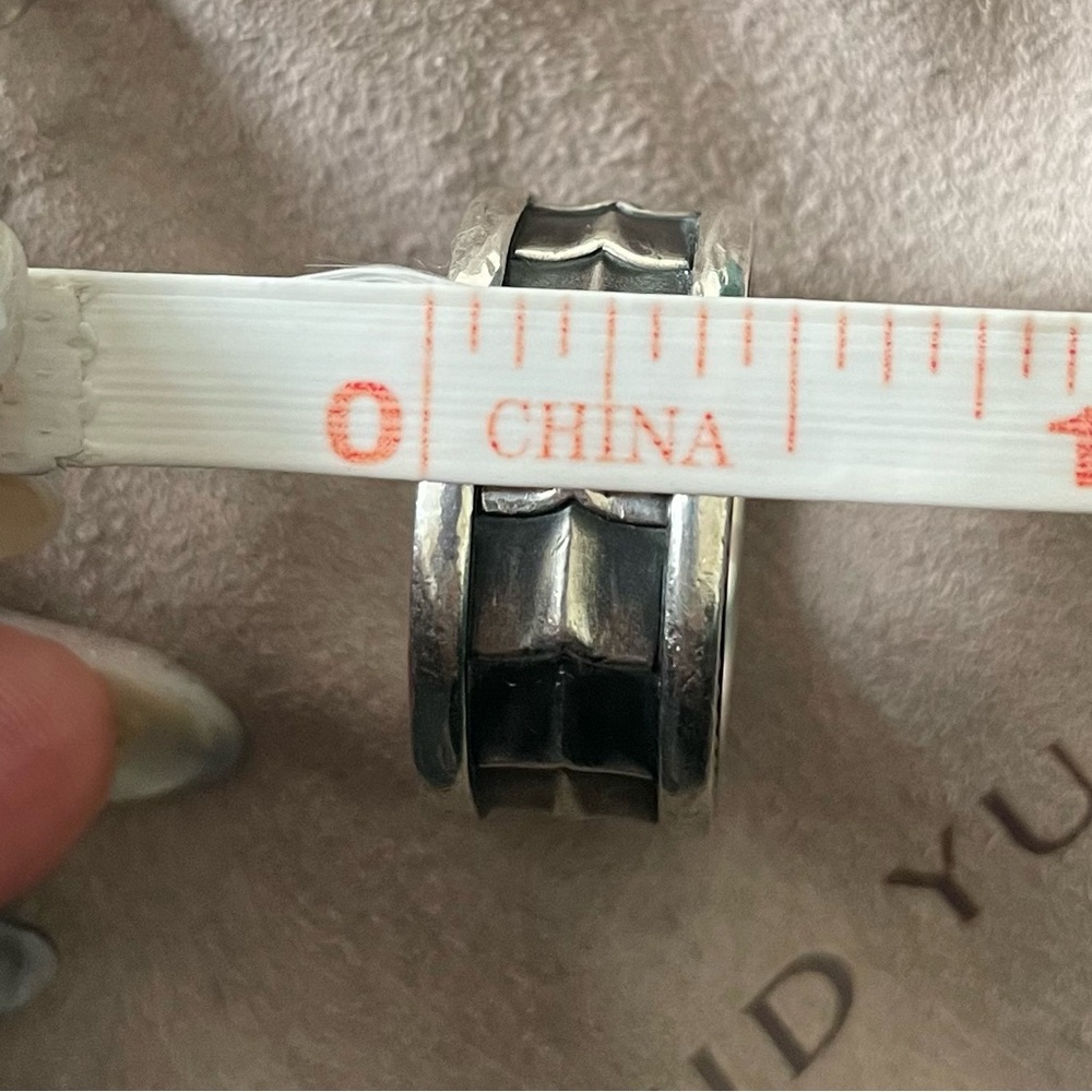 David Yurman Sterling Silver .925 11mm Men's Band D.Y. Armory Collection Ring 9 - Picture 11 of 12